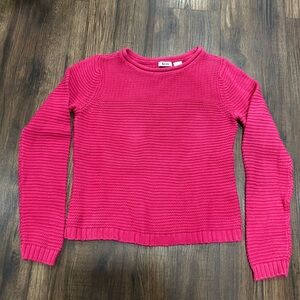 Liz & Co Women’s Size Medium Vibrant Pink Crew Neck Sweater